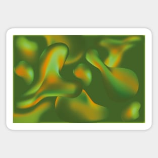 Abstract Artwork Iridescence Liquid Holographic  Sticker